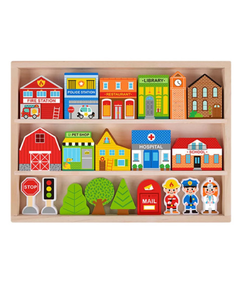 Set de joacă din lemn City